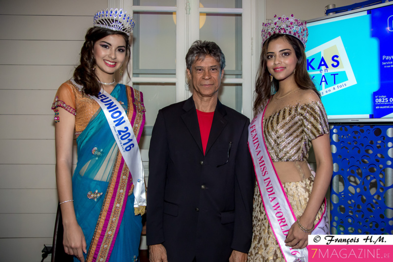Miss India à La Réunion, accueillie par Ambre N'guyen