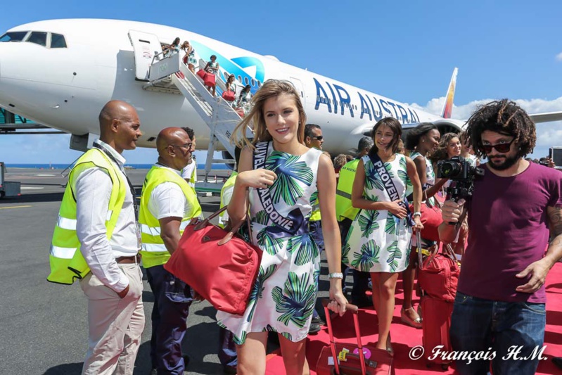 L'arrivée des candidates Miss France 2017 à La Réunion en photos