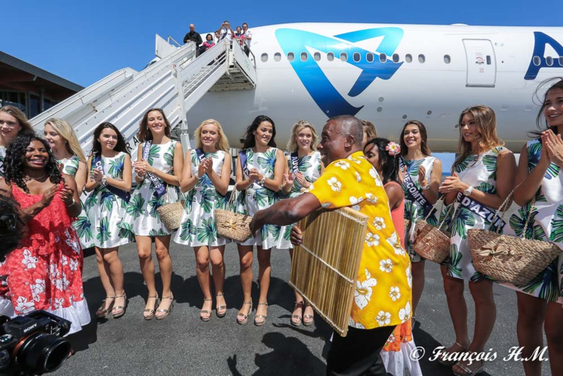 L'arrivée des candidates Miss France 2017 à La Réunion en photos
