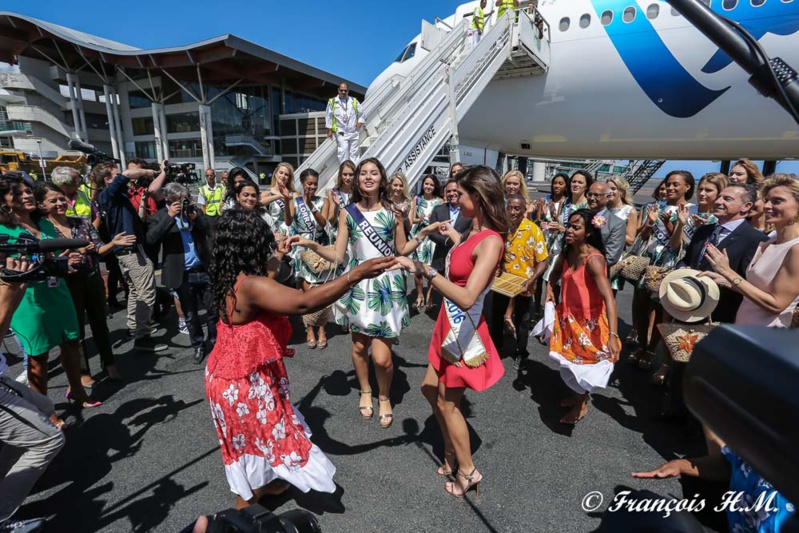 L'arrivée des candidates Miss France 2017 à La Réunion en photos
