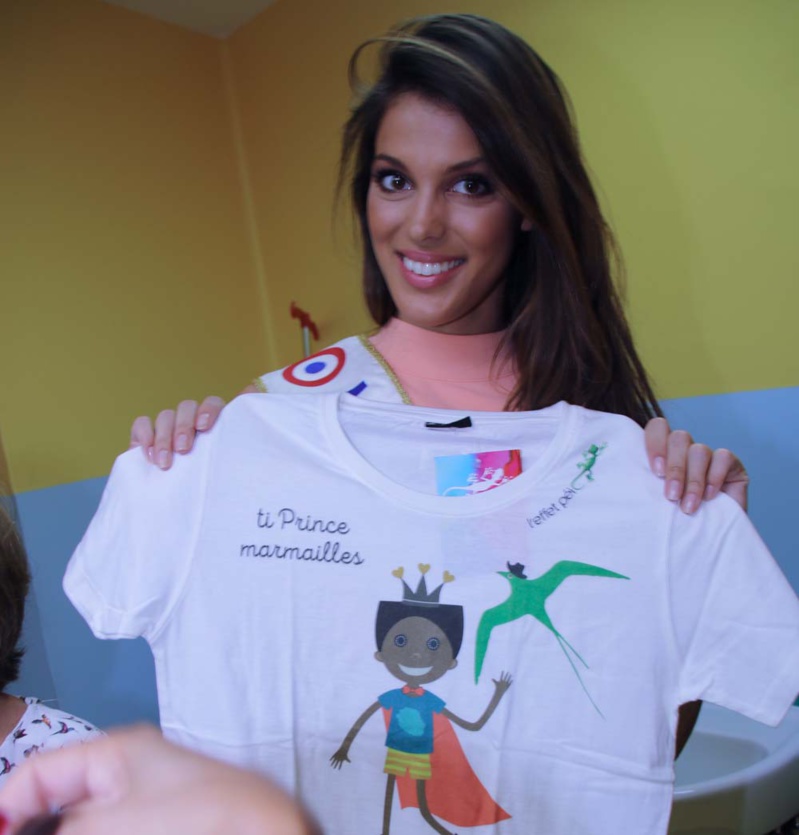 Iris Mittenaere au CHU pour les enfants malades