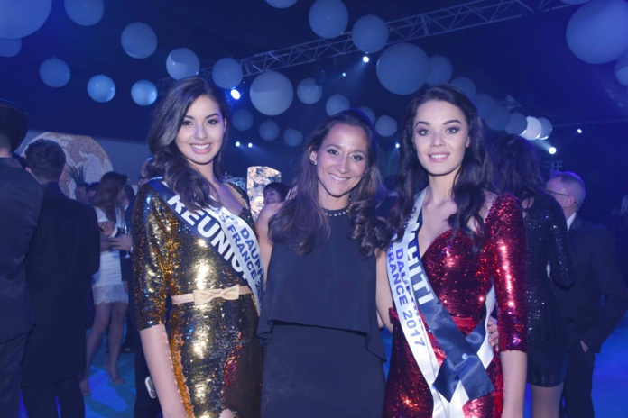 Avec Miss Tahiti et sa déléguée Léiana Faugerat