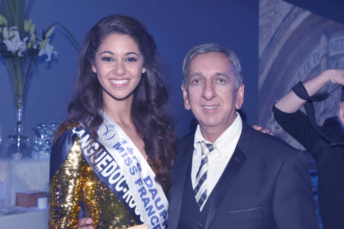 Aurore Kichenin, Miss Languedoc-Roussillon, et 1ère dauphine Miss France 2017, et Aziz Patel Aurore Kichenin, Miss Languedoc-Roussillon, et 1ère dauphine Miss France 2017, et Aziz Patel