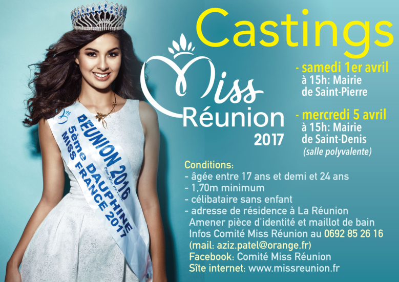 Castings Miss Réunion 2017 Castings Miss Réunion 2017