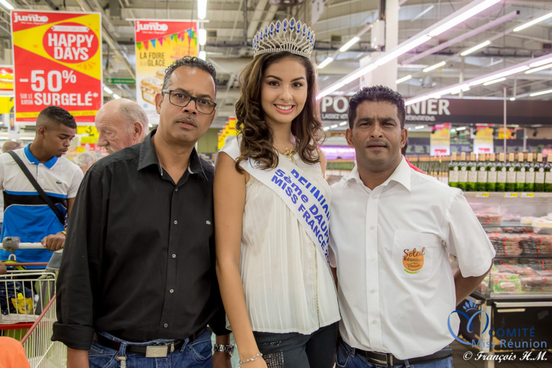 Avec Georges Robert, directeur-adjoint de Jumbo Score, et Bernard Desiles de Soleil Réunion