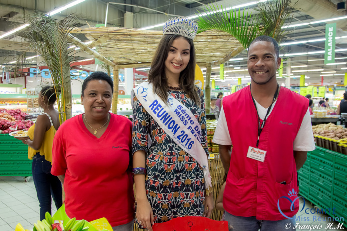 Ambre avec Soleil Réunion à Auchan Saint-Pierre