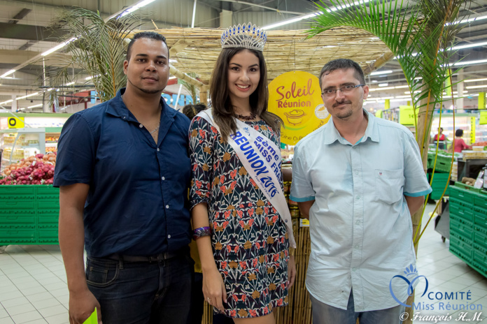 Ambre avec Soleil Réunion à Auchan Saint-Pierre