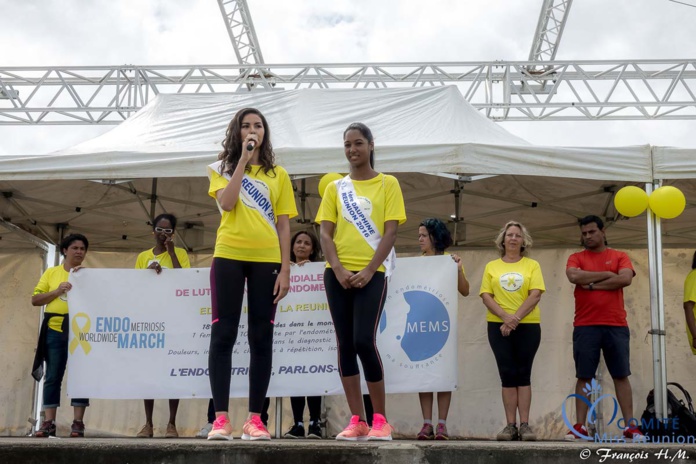 Miss Réunion a participé à l'Endomarch à Trois-Bassins