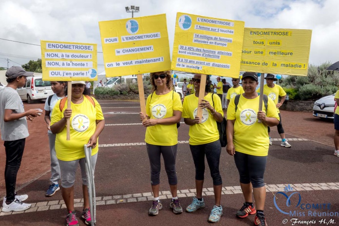 Miss Réunion a participé à l'Endomarch à Trois-Bassins