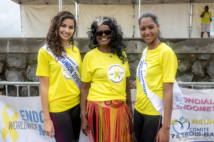 Miss Réunion a participé à l'Endomarch à Trois-Bassins