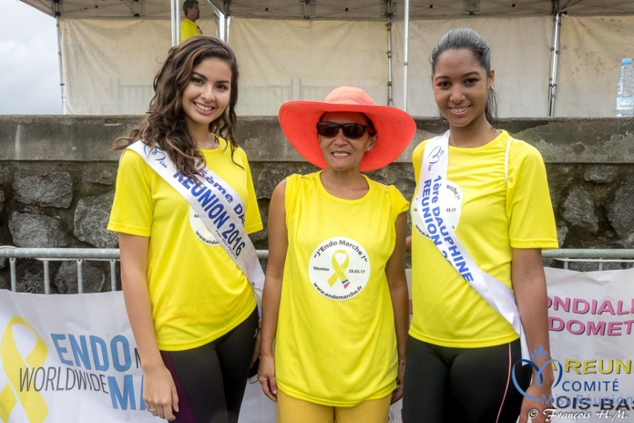 Miss Réunion a participé à l'Endomarch à Trois-Bassins