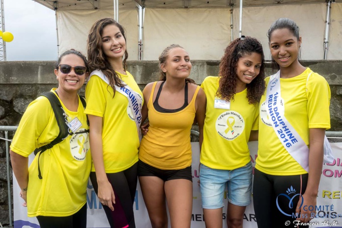 Miss Réunion a participé à l'Endomarch à Trois-Bassins