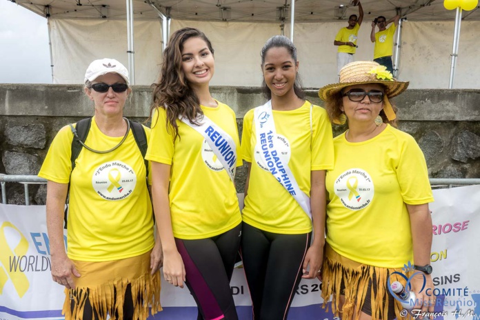 Miss Réunion a participé à l'Endomarch à Trois-Bassins
