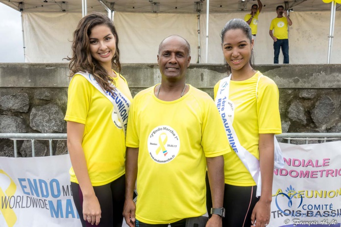 Miss Réunion a participé à l'Endomarch à Trois-Bassins