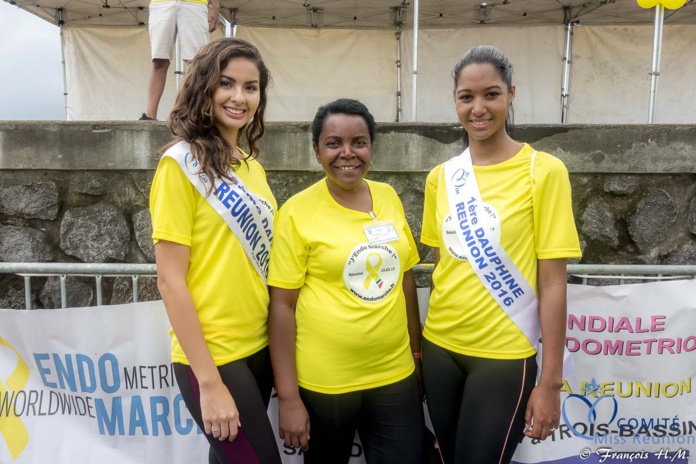 Miss Réunion a participé à l'Endomarch à Trois-Bassins