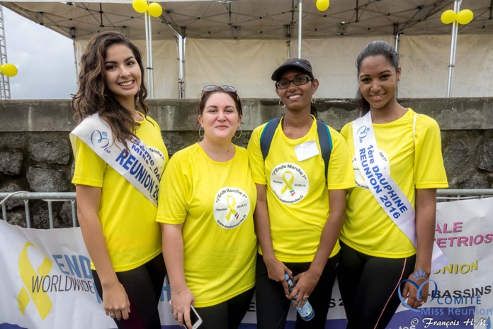 Miss Réunion a participé à l'Endomarch à Trois-Bassins