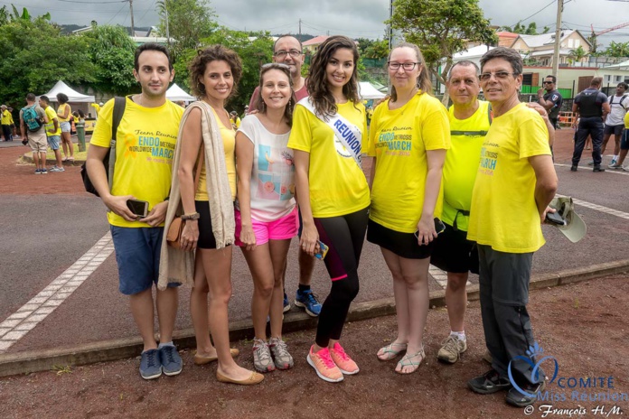 Miss Réunion a participé à l'Endomarch à Trois-Bassins