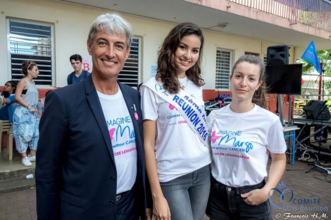 Ambre avec Philippe Gréau et sa fille