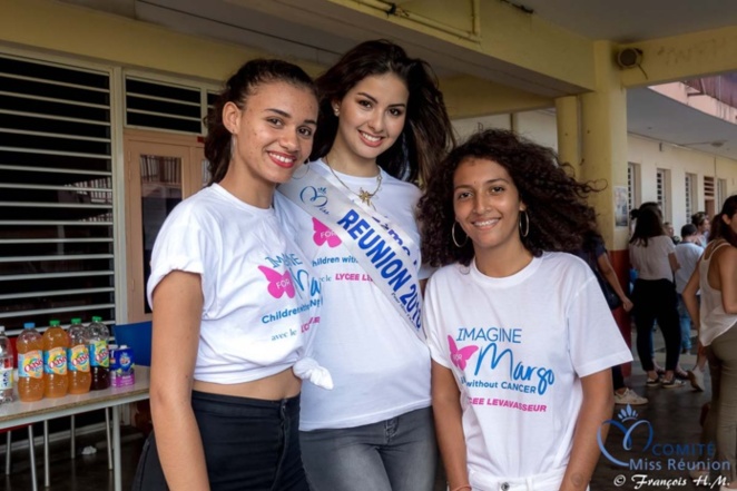 Ambre N'guyen au Lycée Levavasseur contre le cancer des enfants