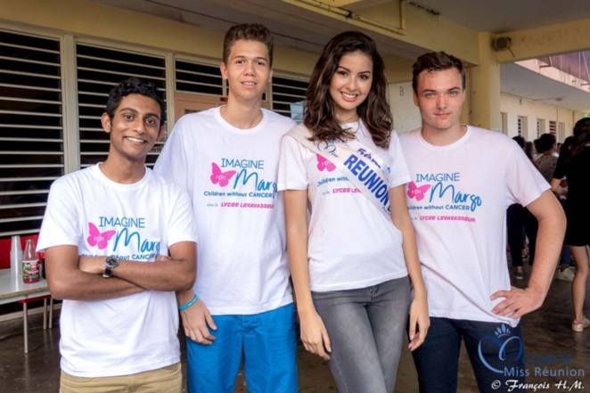 Ambre N'guyen au Lycée Levavasseur contre le cancer des enfants Ambre N'guyen au Lycée Levavasseur contre le cancer des enfants