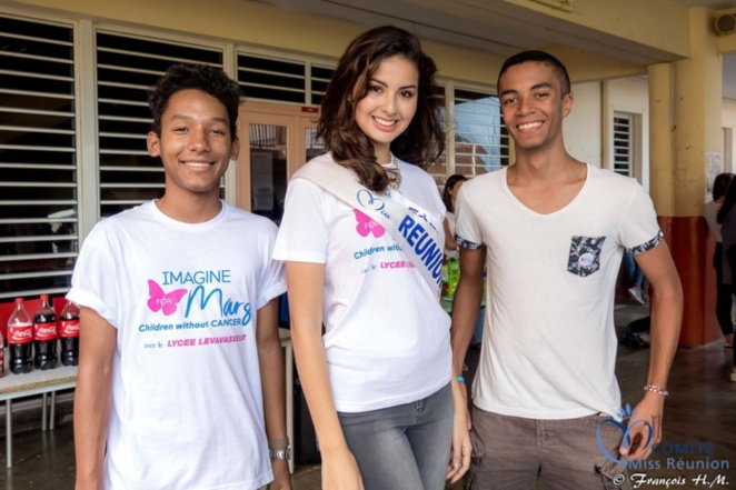 Ambre N'guyen au Lycée Levavasseur contre le cancer des enfants Ambre N'guyen au Lycée Levavasseur contre le cancer des enfants