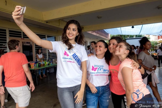 Ambre N'guyen au Lycée Levavasseur contre le cancer des enfants Ambre N'guyen au Lycée Levavasseur contre le cancer des enfants