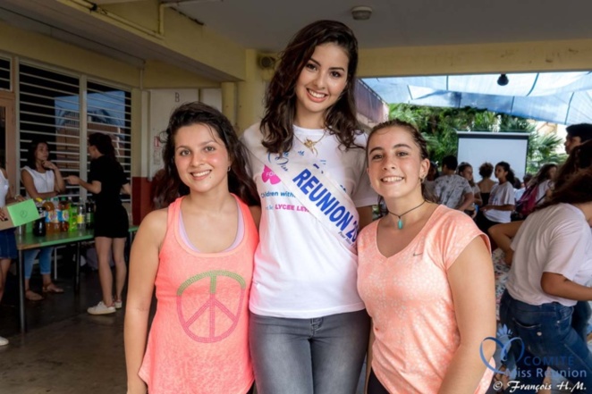 Ambre N'guyen au Lycée Levavasseur contre le cancer des enfants