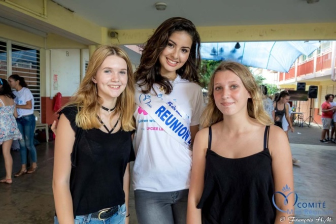 Ambre N'guyen au Lycée Levavasseur contre le cancer des enfants