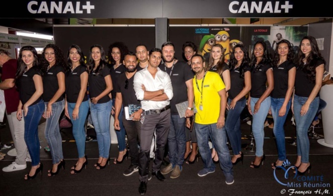 Avec l'équipe Canal+