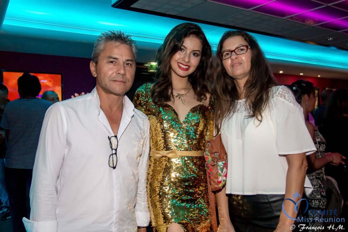 Ambre avec ses parents Jean-Marie et Marie-Line