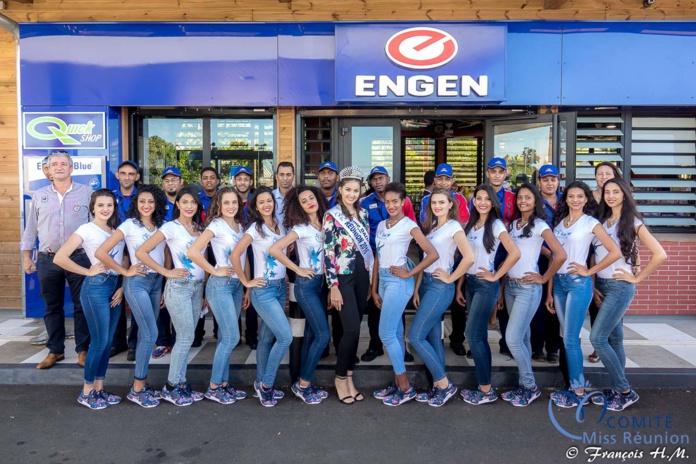 Avec le personnel de la station