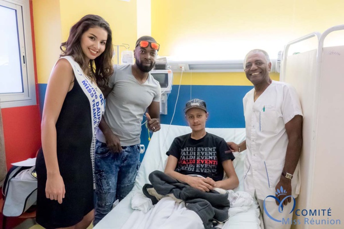 Miss Réunion fête la musique avec les enfants au CHU