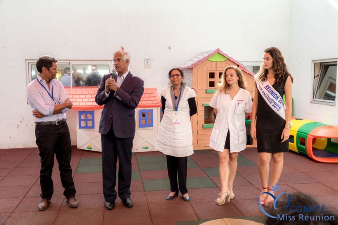 Miss Réunion fête la musique avec les enfants au CHU