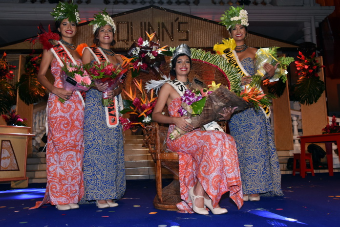 Miss Tahiti 2017 et ses dauphines Miss Tahiti 2017 et ses dauphines