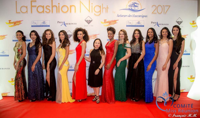 Les candidates Miss Réunion à la Fashion Night 2017