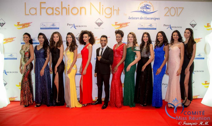Les candidates Miss Réunion à la Fashion Night 2017