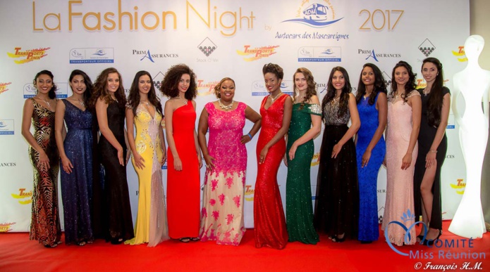 Les candidates Miss Réunion à la Fashion Night 2017