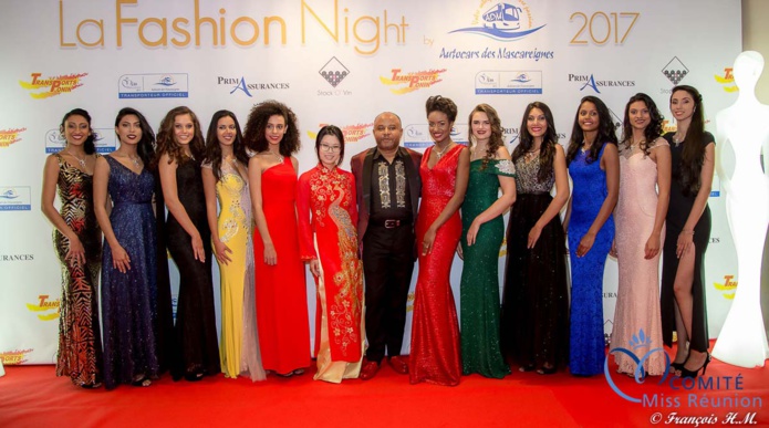 Les candidates Miss Réunion à la Fashion Night 2017