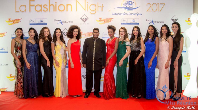 Les candidates Miss Réunion à la Fashion Night 2017