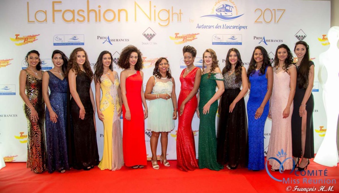 Les candidates Miss Réunion à la Fashion Night 2017