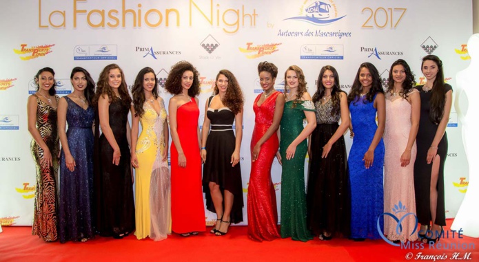 Les candidates Miss Réunion à la Fashion Night 2017