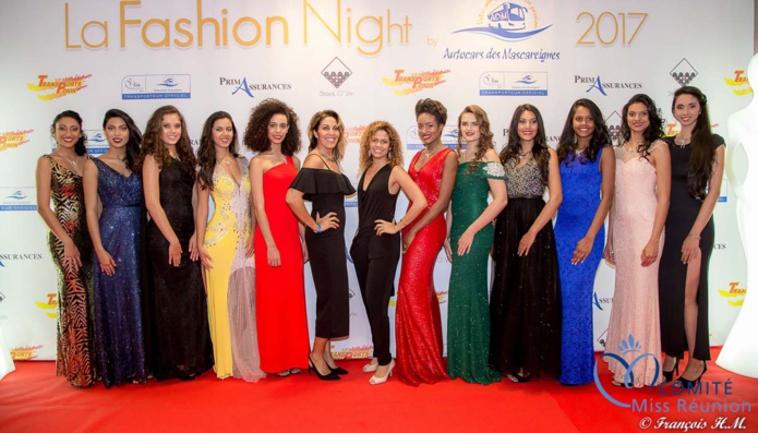 Les candidates Miss Réunion à la Fashion Night 2017