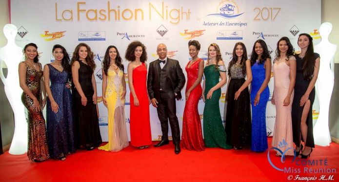 Les candidates Miss Réunion à la Fashion Night 2017