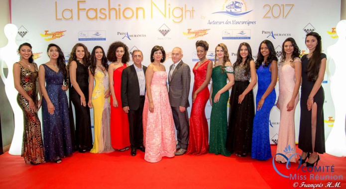 Les candidates Miss Réunion à la Fashion Night 2017