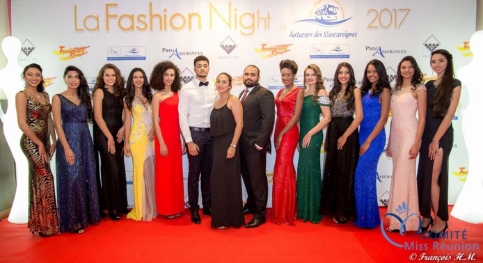 Les candidates Miss Réunion à la Fashion Night 2017