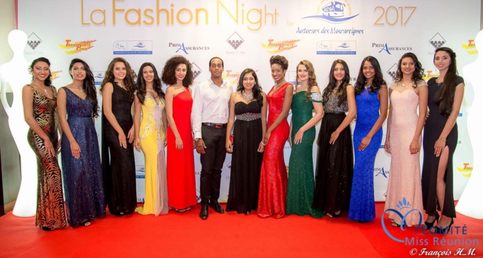 Les candidates Miss Réunion à la Fashion Night 2017