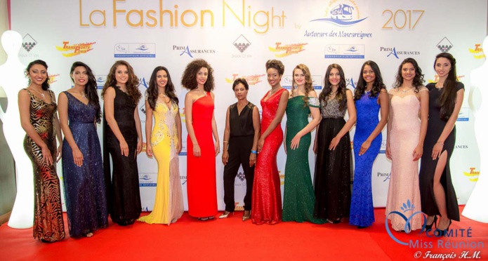 Les candidates Miss Réunion à la Fashion Night 2017