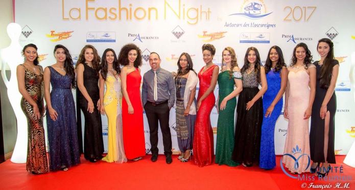 Les candidates Miss Réunion à la Fashion Night 2017