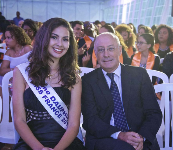Ambre N'guyen et Christian Valette, la marraine et le parrain de la Promo 2017