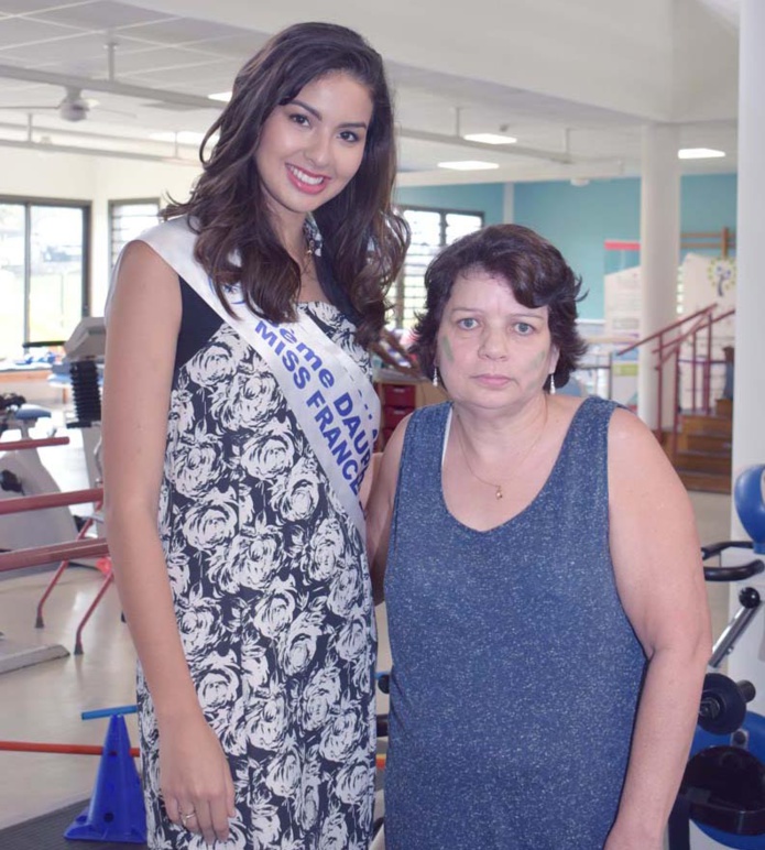 Miss Réunion à l'Hôpital du Tampon pour les Olympiades